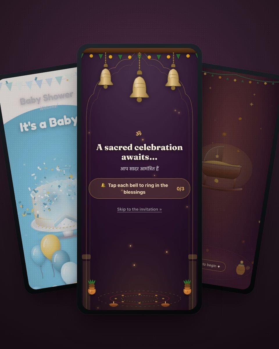 Naming Ceremony Invitation Wording: 60+ Messages for Every Tradition — real MomentoCard cards
