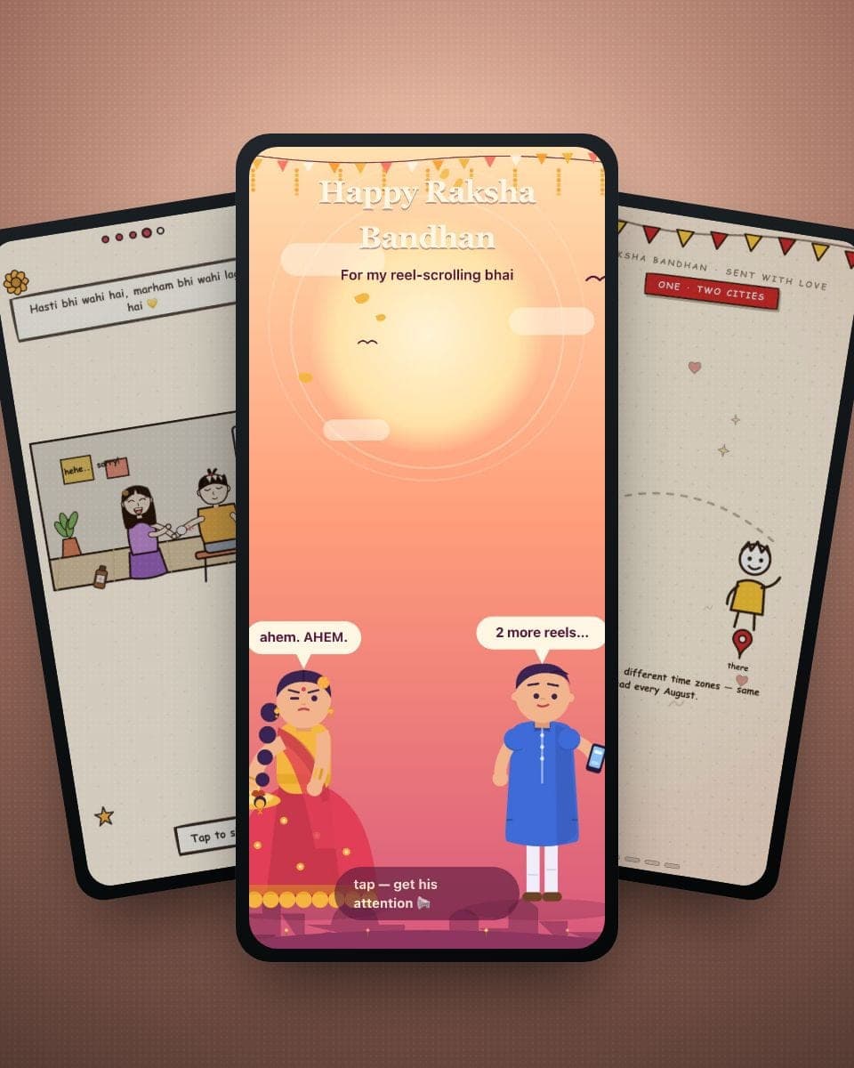 100+ Raksha Bandhan Wishes & Messages for 2026 (For Brother, Sister & Long-Distance Siblings) — real MomentoCard cards