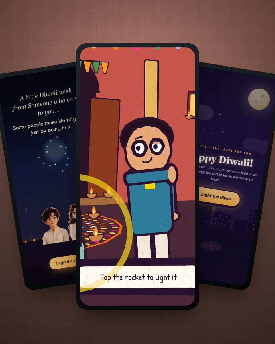 Long-Distance Diwali: What to Send When You Can't Get Home (2026) — real MomentoCard cards