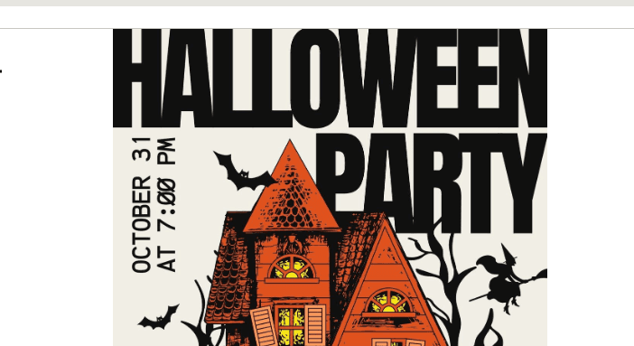 Blood Party — Halloween Invitation